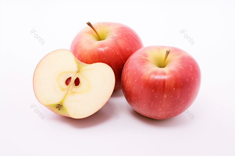 白色背景上红色苹果摄影图食物美食图片,高清,摄影图,摄影图片,图片大全,摄影图免费下载